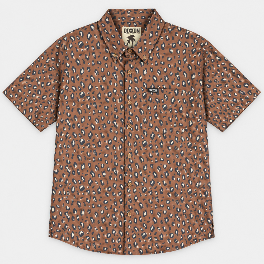 Dixxon Cougar Hunter Flannel Shirt Mens 2X Brown Short Sleeve Button Up NWT